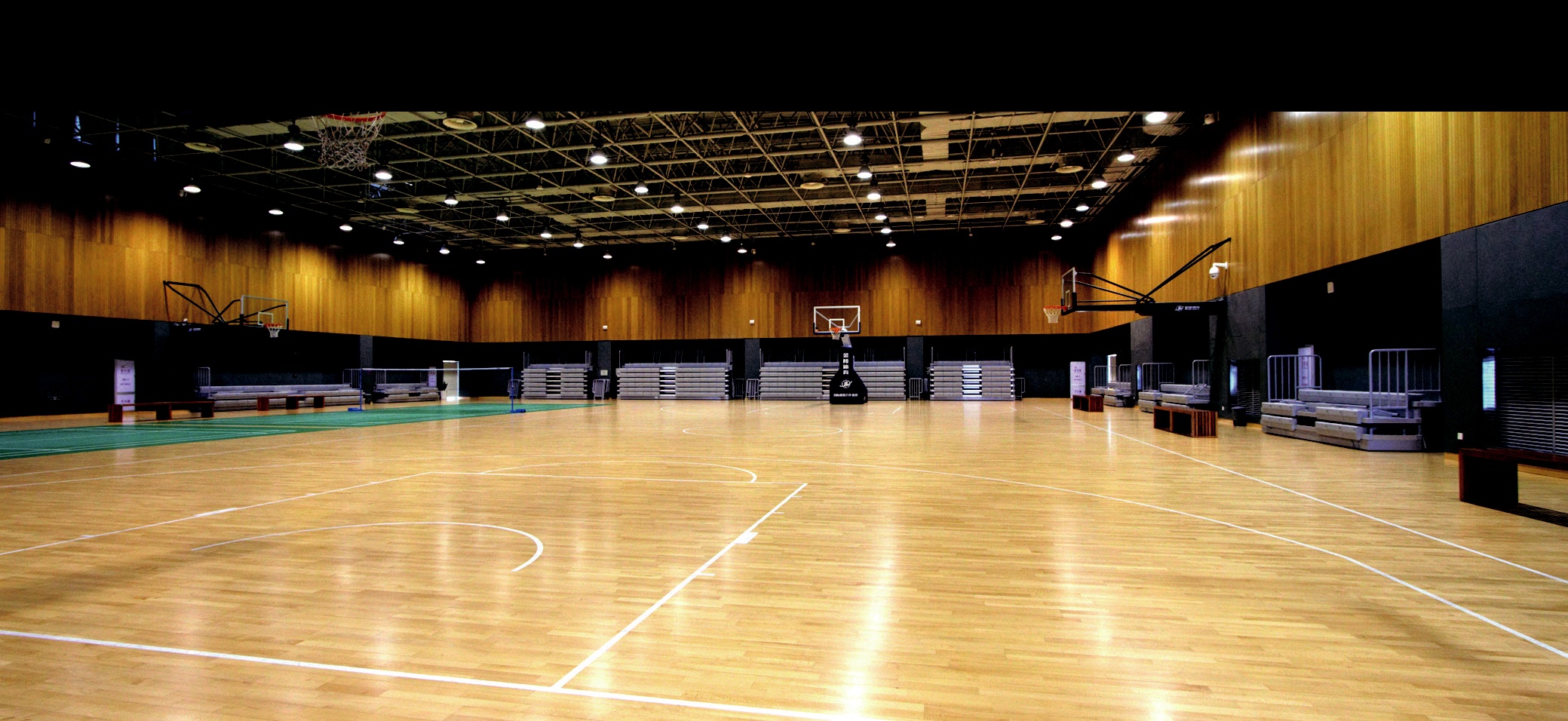 Basketball arena sports wood flooring project